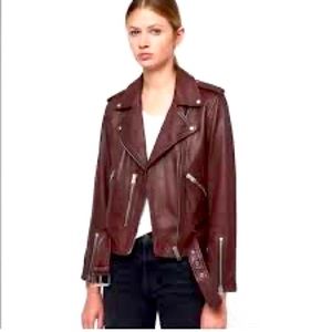 NWT ALL SAINTS Balfern biker Leather Jacket